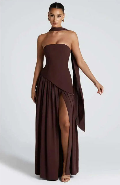Tullulah Maxi Dress - Deep Olive