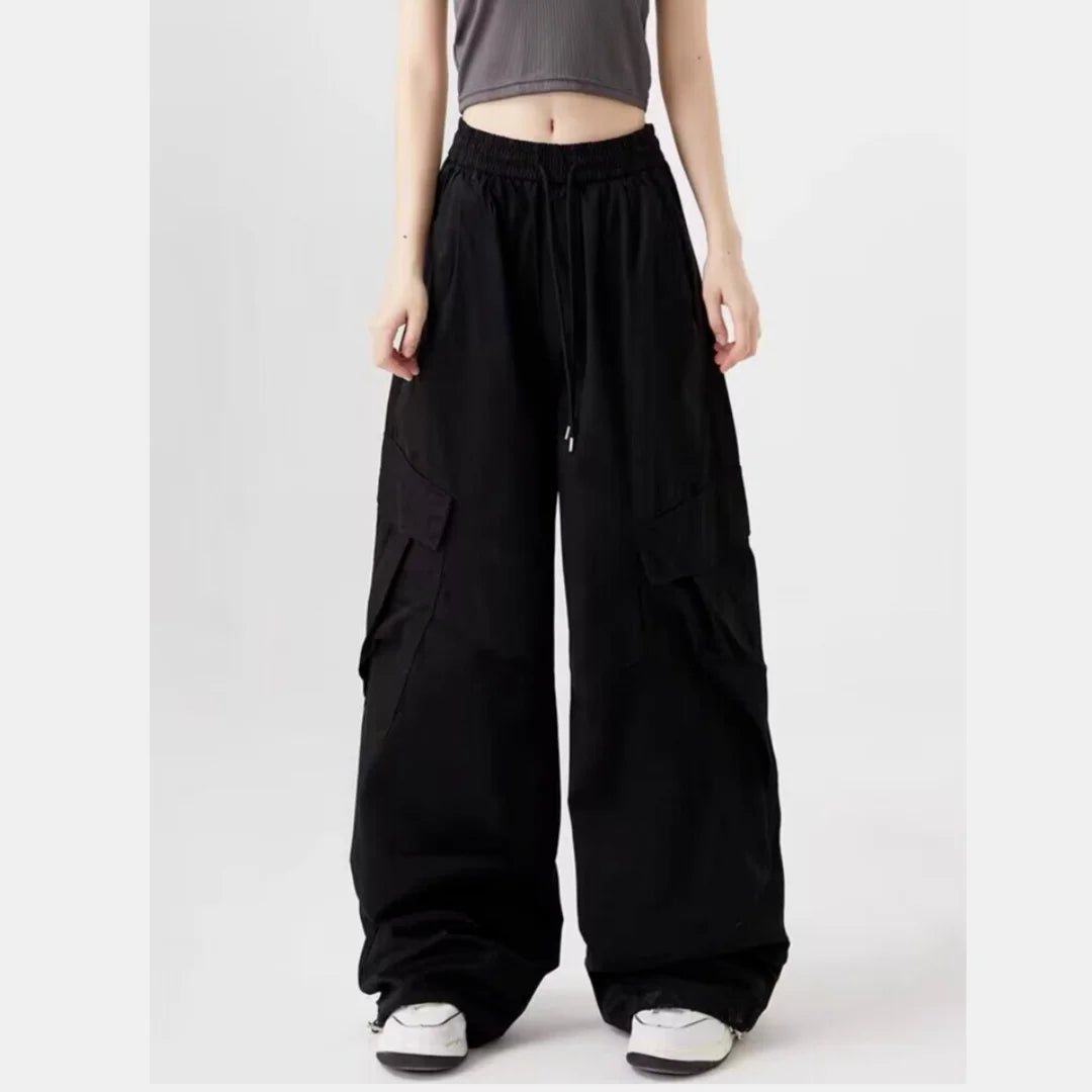 Corduroy Wide Cargo Pants IJ521