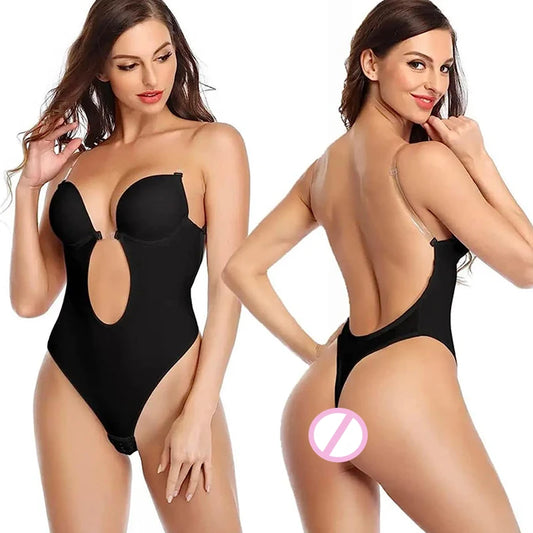 Formivelle Backless Thong Bodysuit Bra