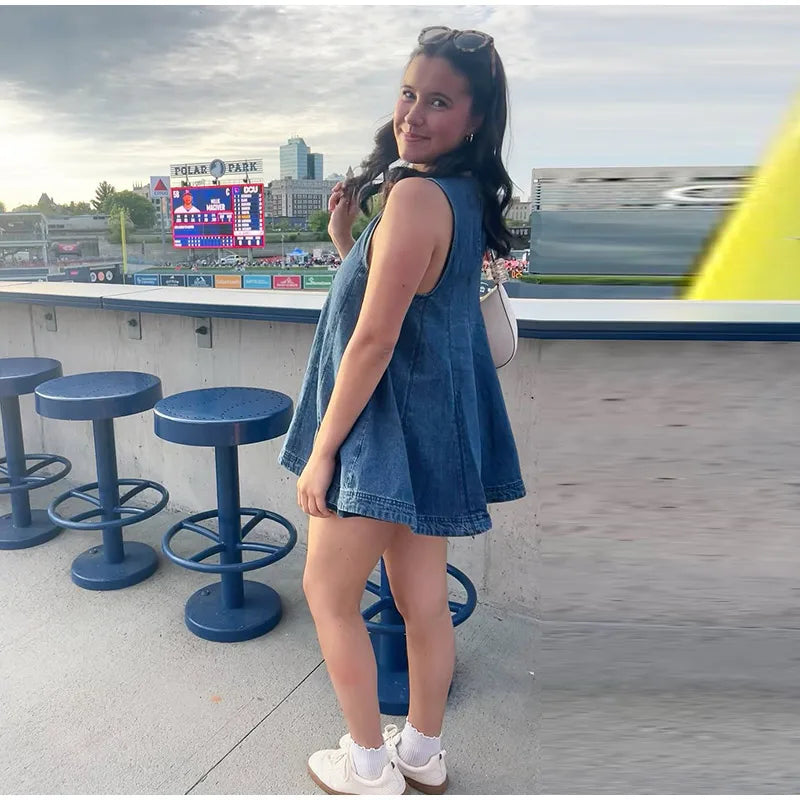 Georgia Blue Denim Top + FREE Matching Shorts