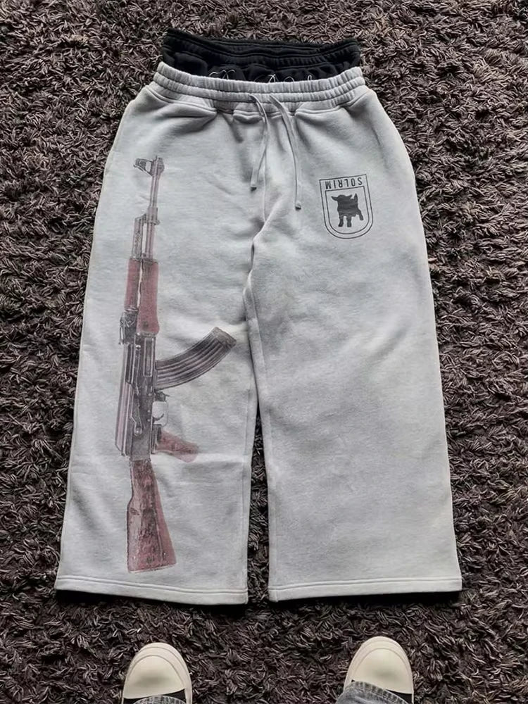 Plaid Patchwork Sweatpants - Unisex
