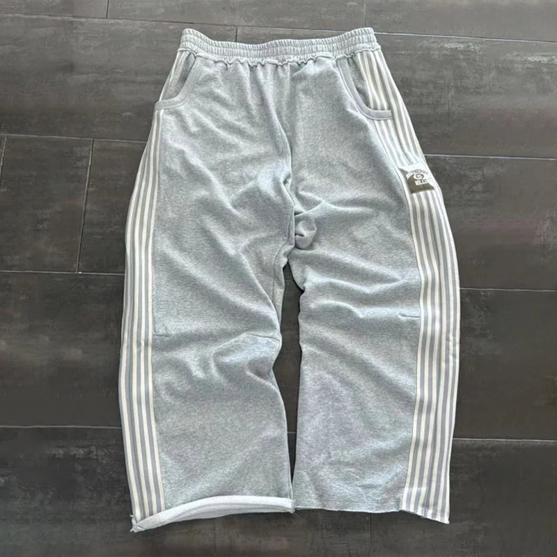 Plaid Patchwork Sweatpants - Unisex