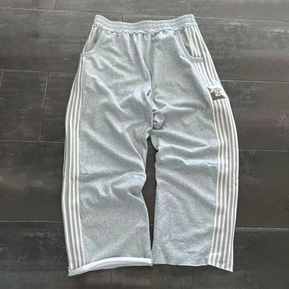 Plaid Patchwork Sweatpants - Unisex