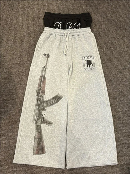 Plaid Patchwork Sweatpants - Unisex