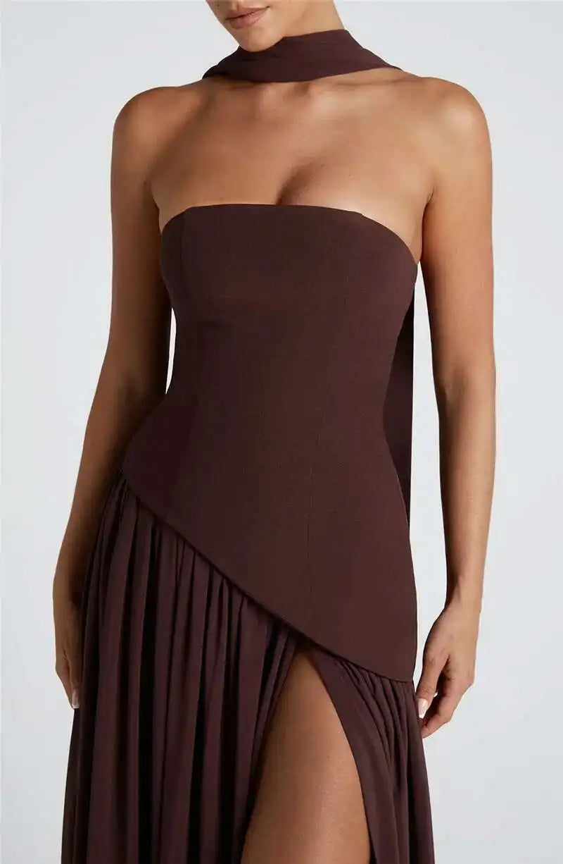 Tullulah Maxi Dress - Deep Olive