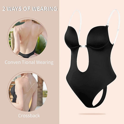 Formivelle Backless Thong Bodysuit Bra