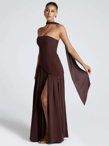 Tullulah Maxi Dress - Deep Olive