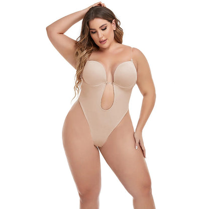 Formivelle Backless Thong Bodysuit Bra